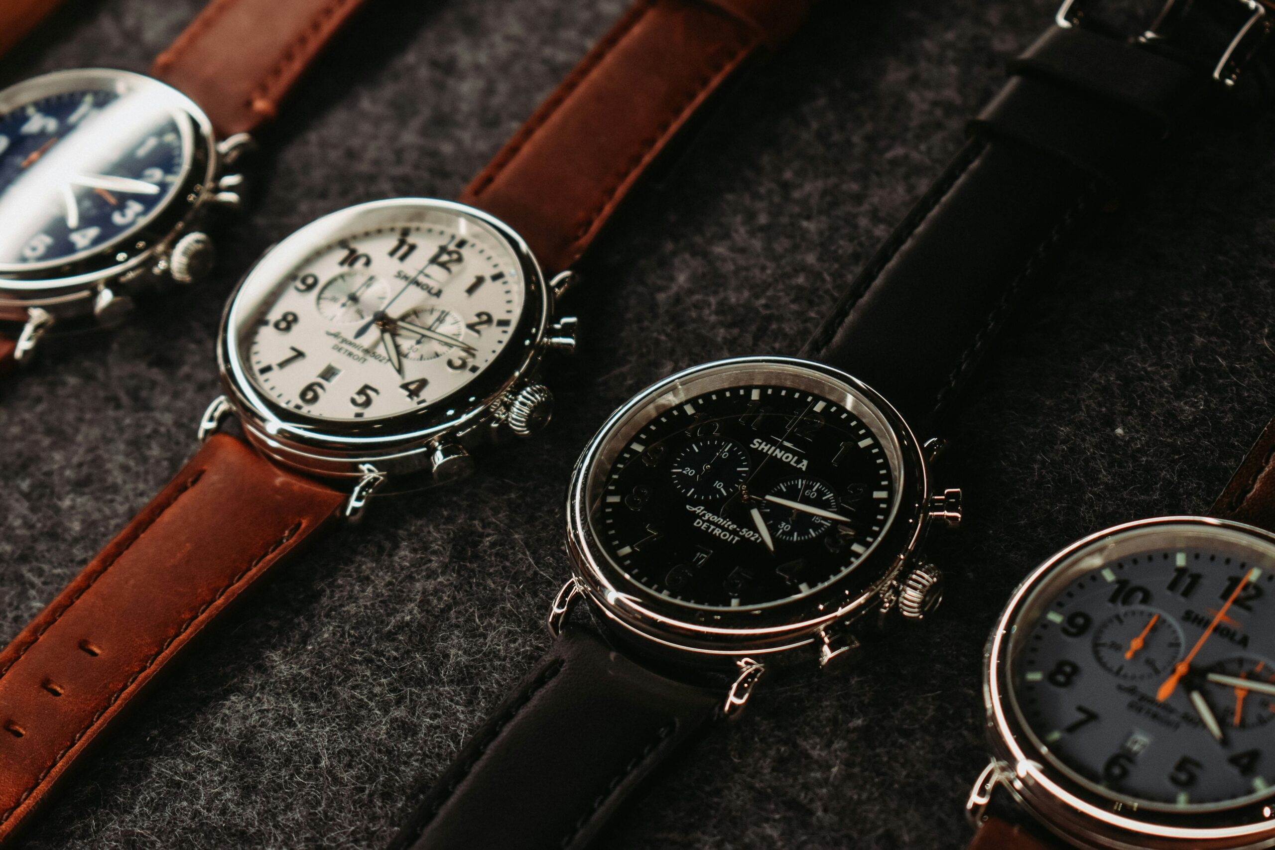 An expensive watch collection